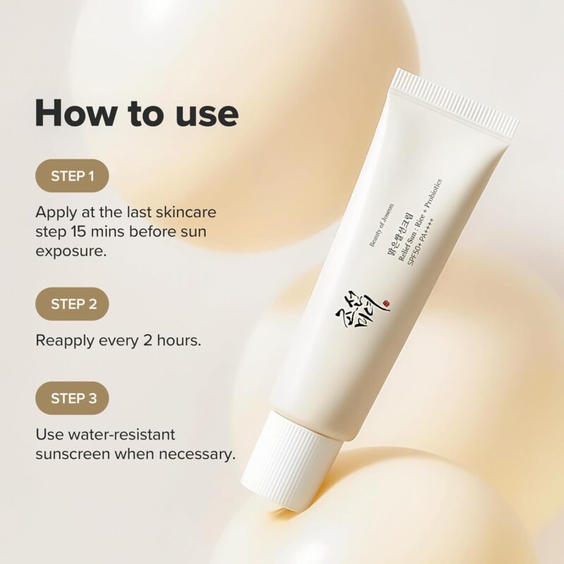 Buy Beauty of Joseon Relief Sunscreen SPF50+ in Nepal at Beautix Nepal. Lightweight Korean sunscreen with rice & probiotics.