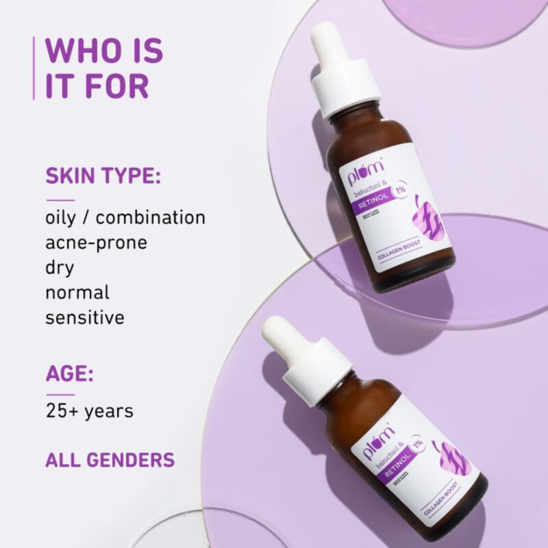 Shop Plum Bakuchiol & Retinol Serum 20ml in Nepal at Beautix Nepal. Gentle anti-aging serum for smoother, youthful-looking skin.