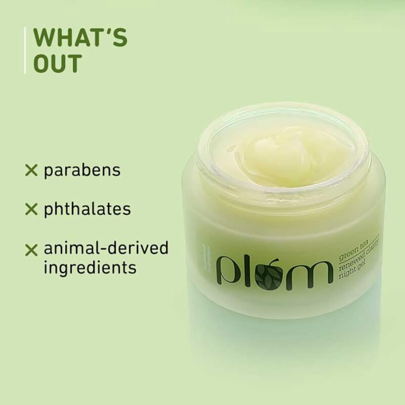 Buy Plum Green Tea Night Gel in Nepal at Beautix Nepal. Lightweight oil-control night gel for acne-prone skin. 100% authentic with fast delivery.