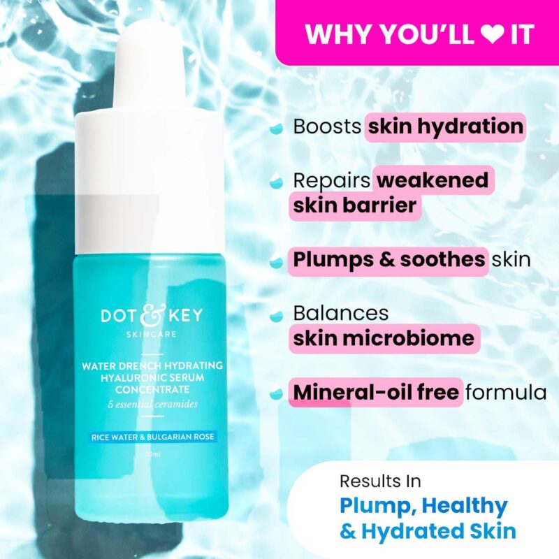 Buy Dot & Key Hyaluronic Serum in Nepal for deep hydration. 100% genuine at Beautix Nepal with fast delivery & COD available.