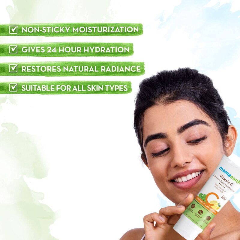 Buy Mamaearth Vitamin C Oil-Free Moisturizer in Nepal for bright glowing skin. 100% original at Beautix Nepal with COD & fast delivery.